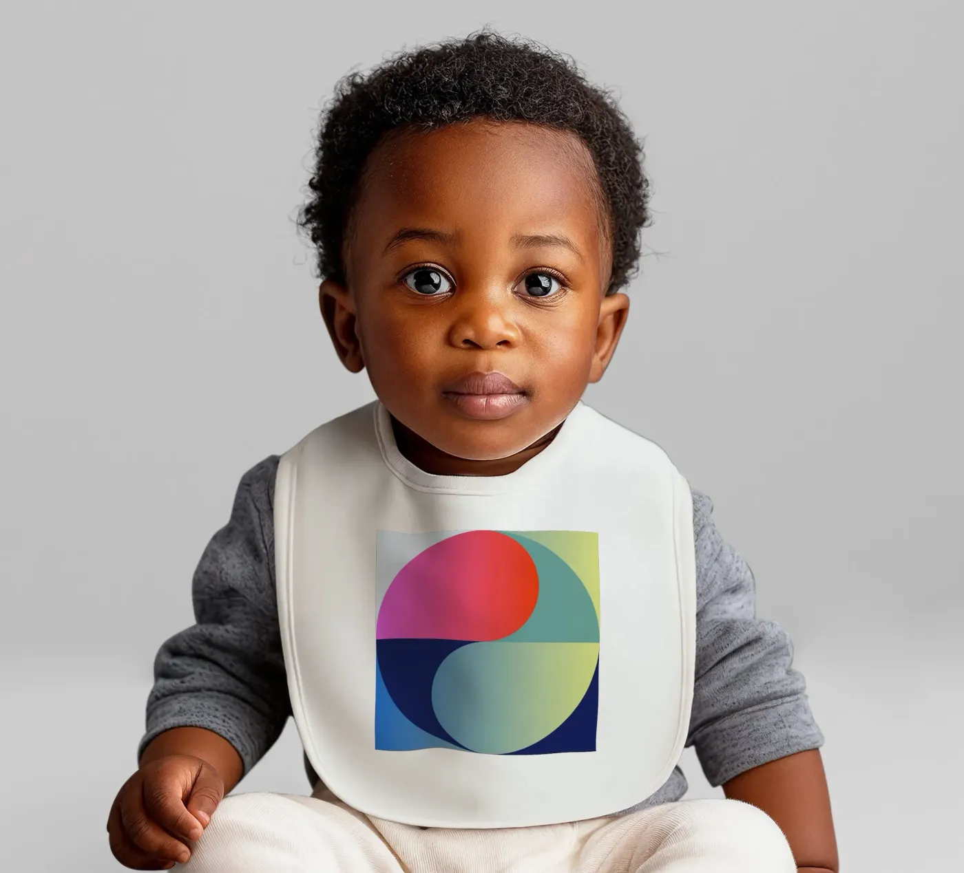 Abstract Gradient Circle baby slabbetje van Gaite
