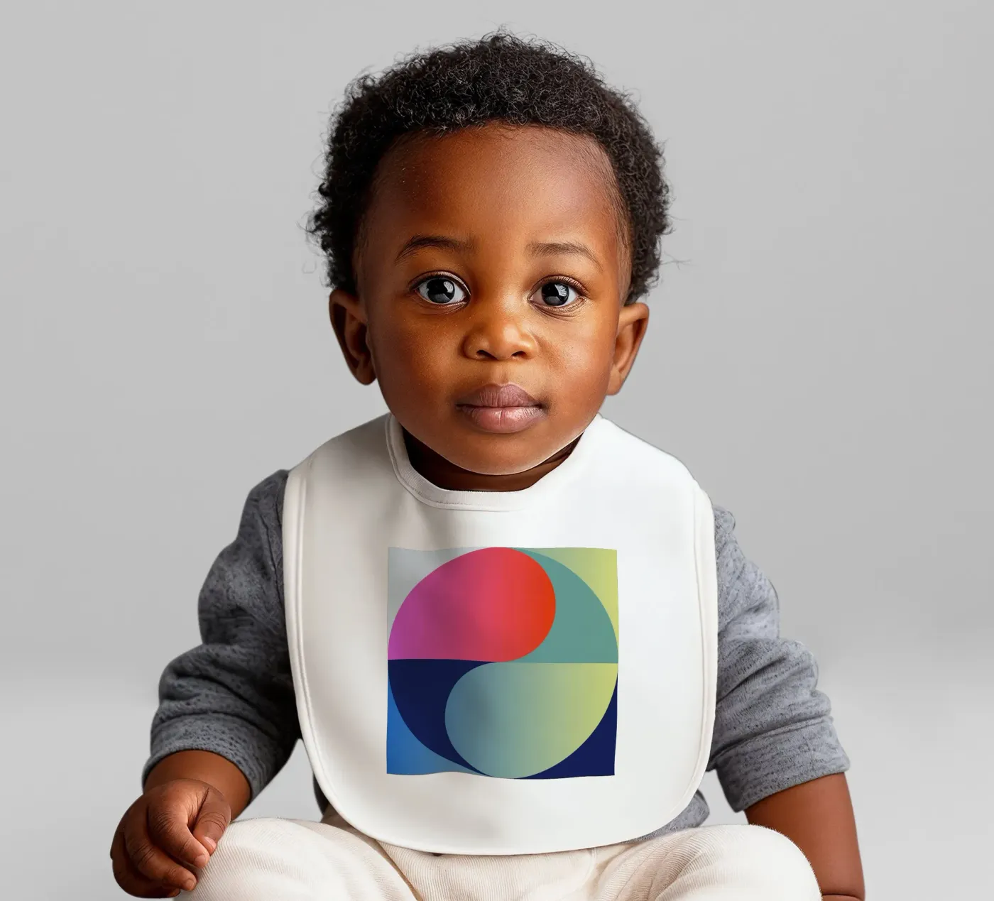 Abstract Gradient Circle baby slabbetje van Gaite