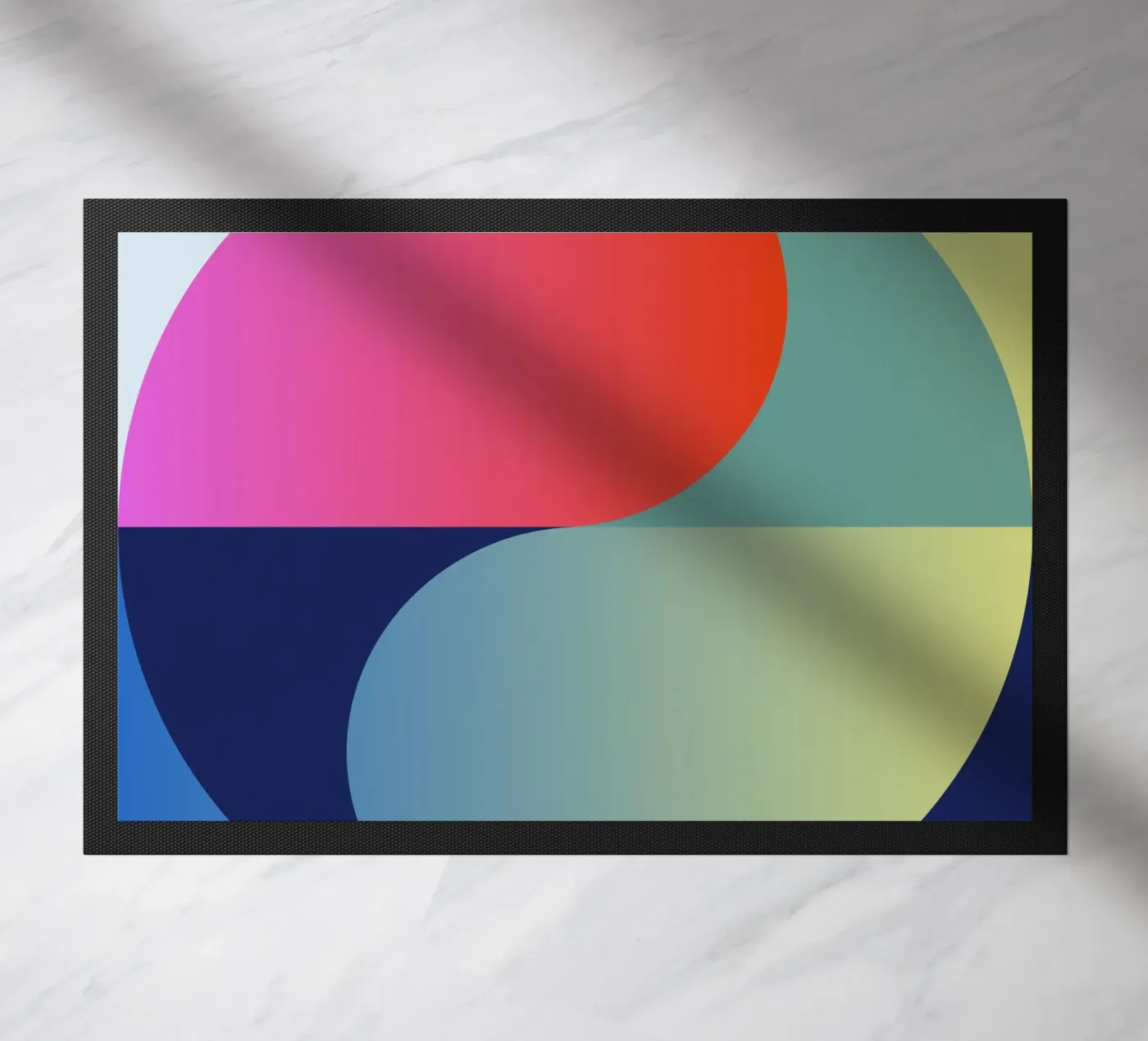 Abstracte gradiëntcirkel deurmat van Gaite