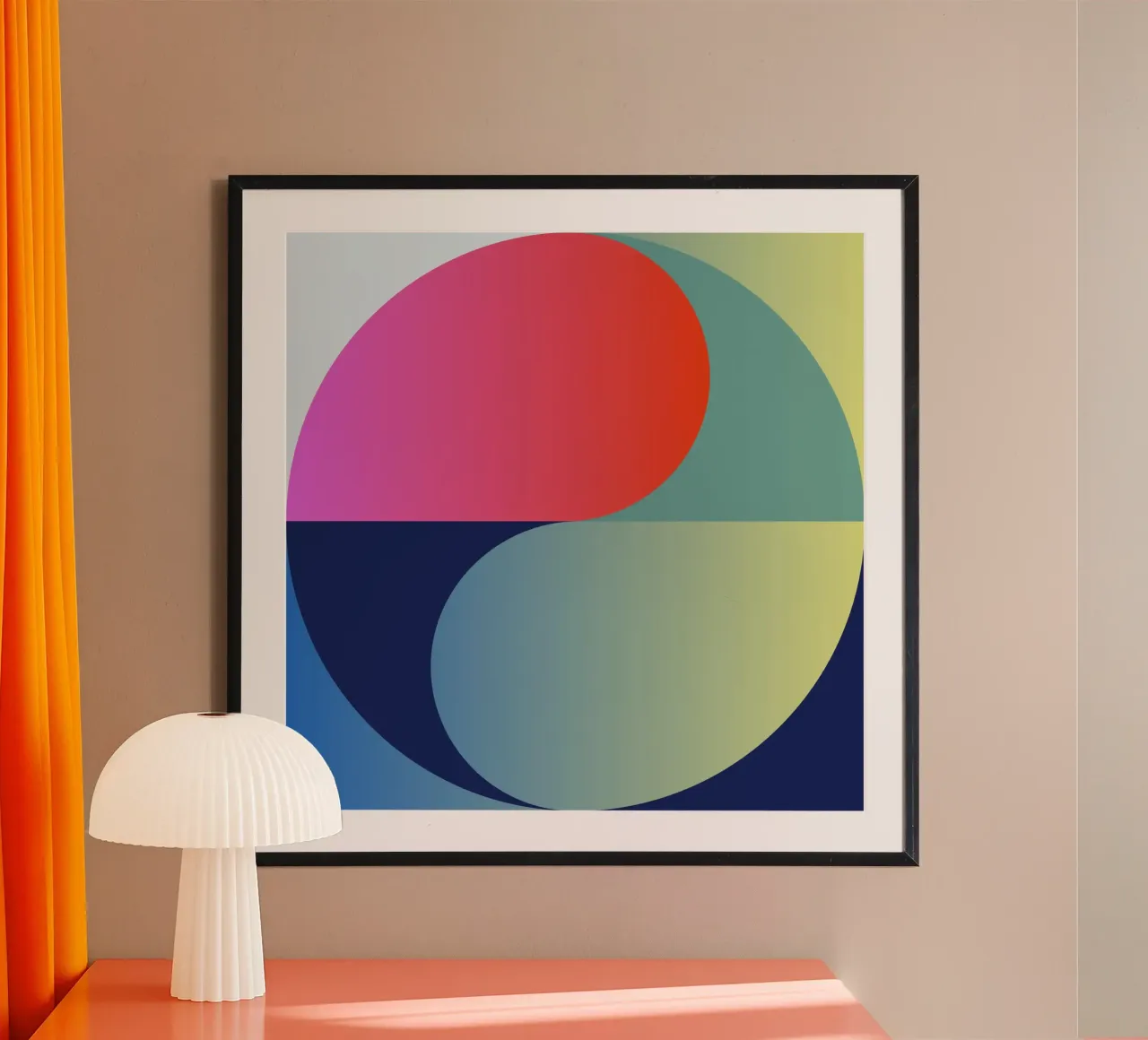 Abstract Gradient Circle poster by Gaite