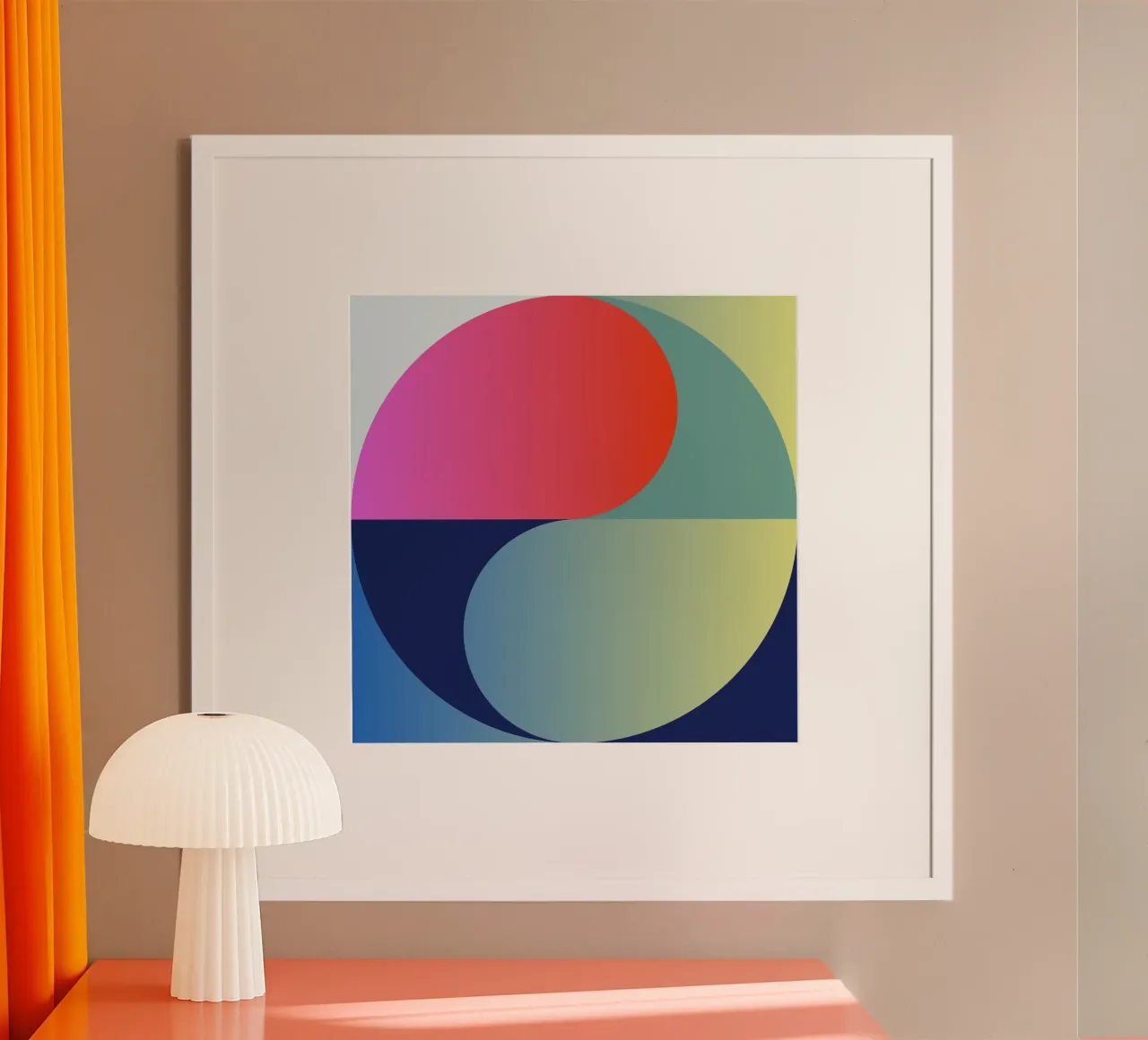 Abstract Gradient Circle poster by Gaite