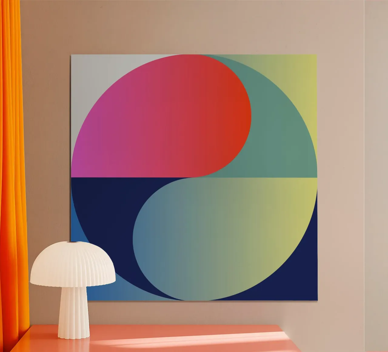 Abstract Gradient Circle poster by Gaite