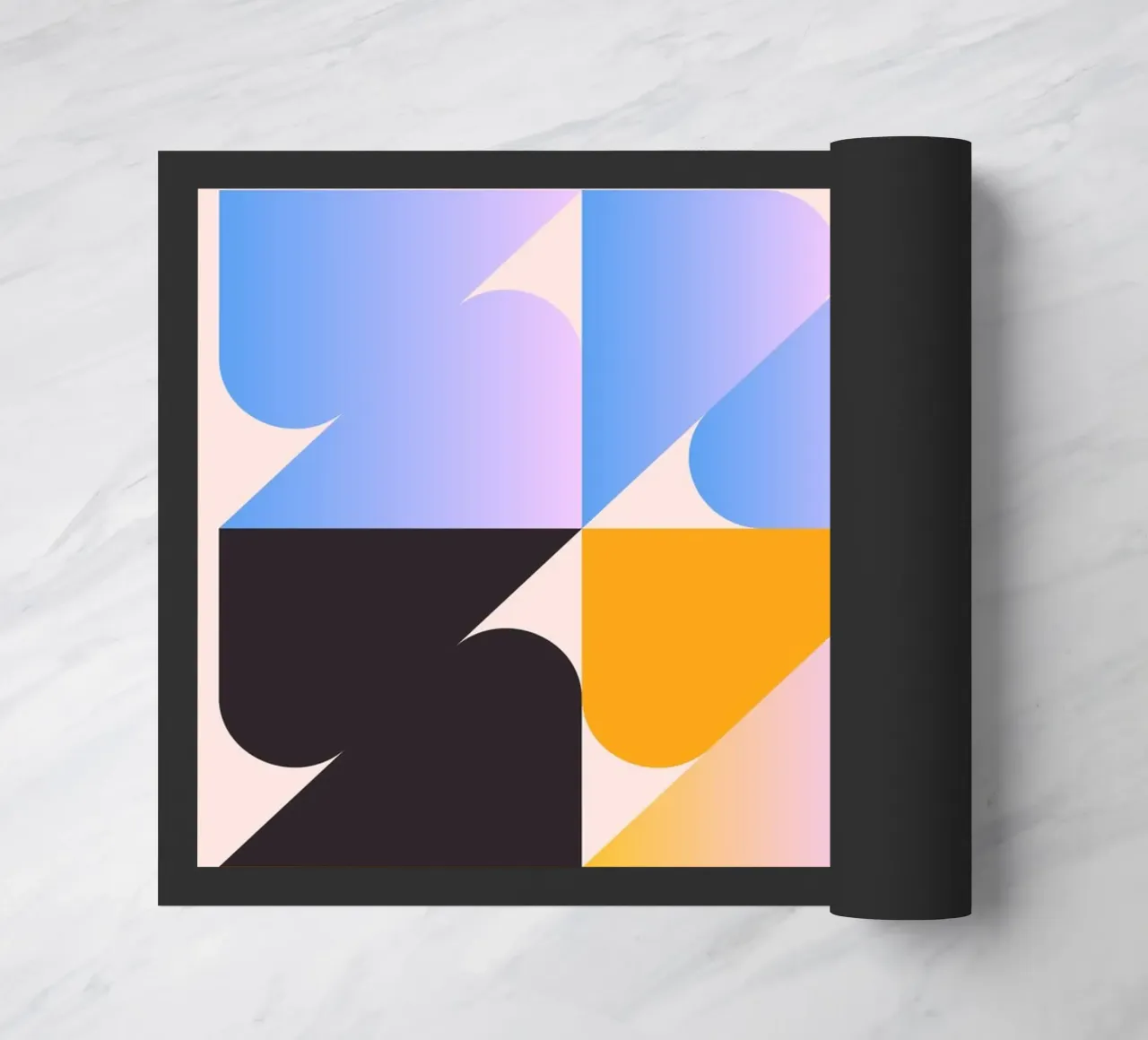 Geometric Color Pattern doormat by Gaite