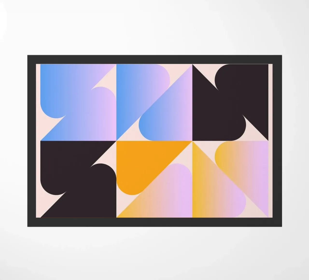 Geometric Color Pattern doormat by Gaite