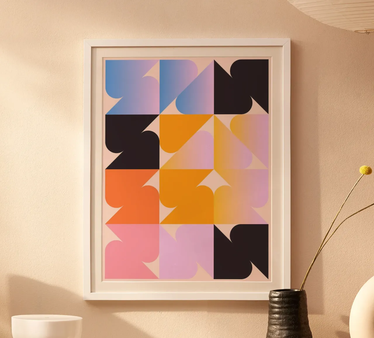 Motivo geometrico colorato poster da Gaite