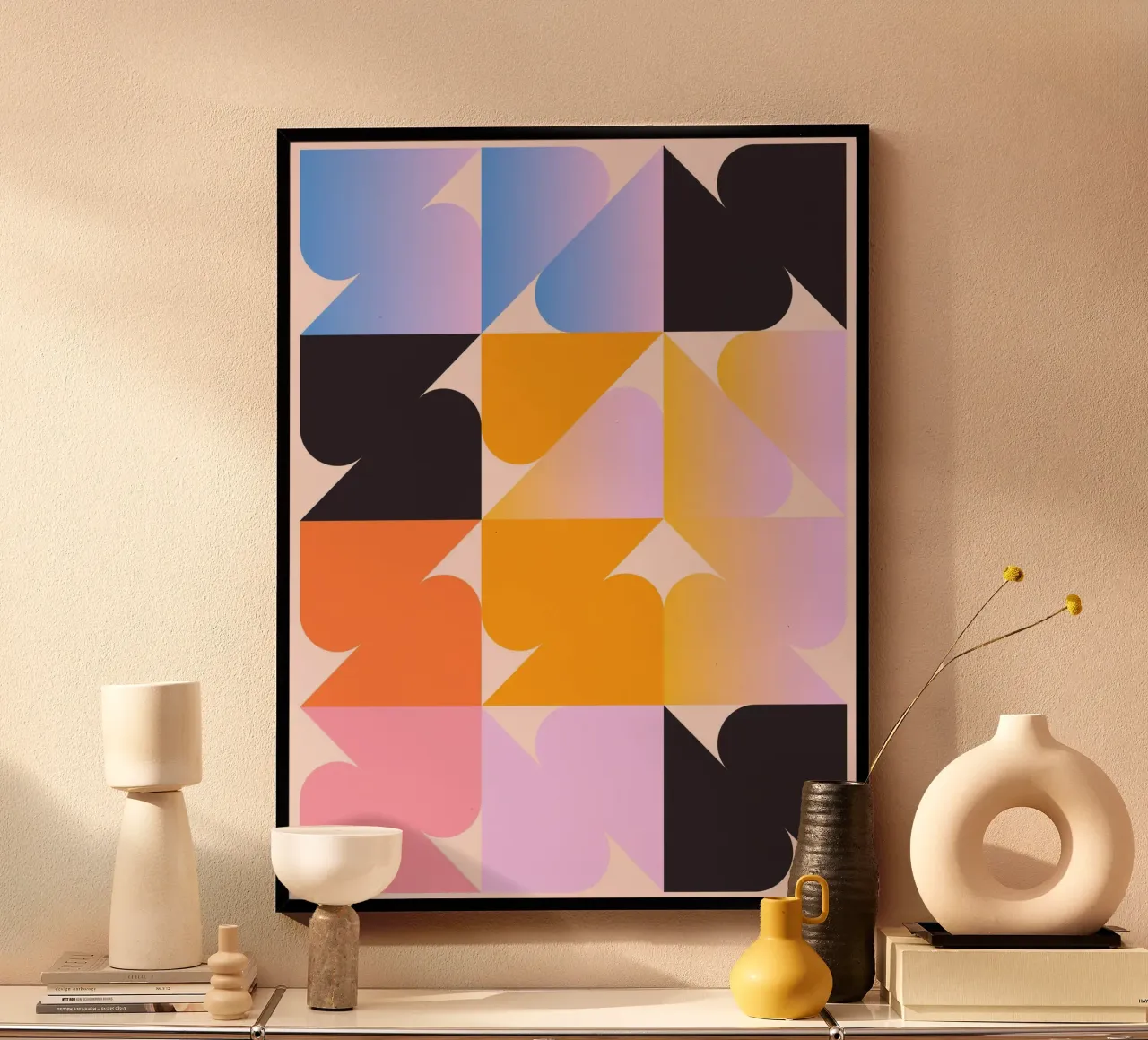 Motivo geometrico colorato poster da Gaite