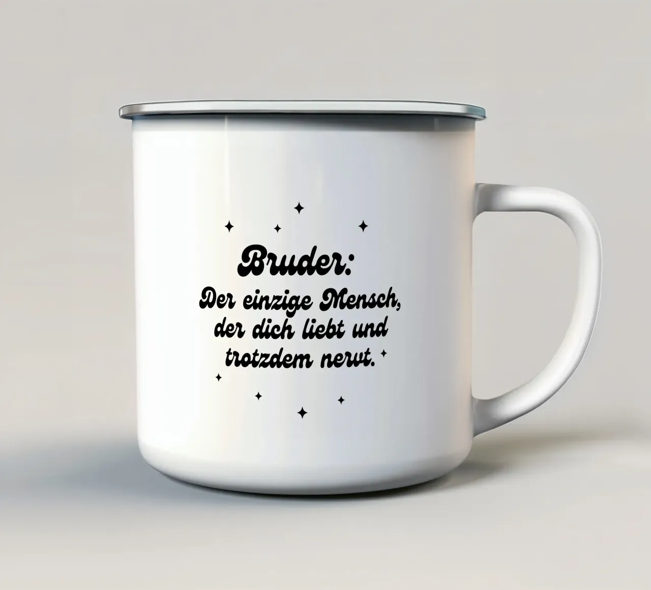 Bruder tazza in smalto da Ohkimiko