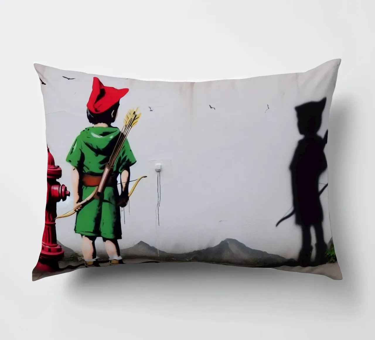 Robin Hood Stencil Art cuscino da mrZang