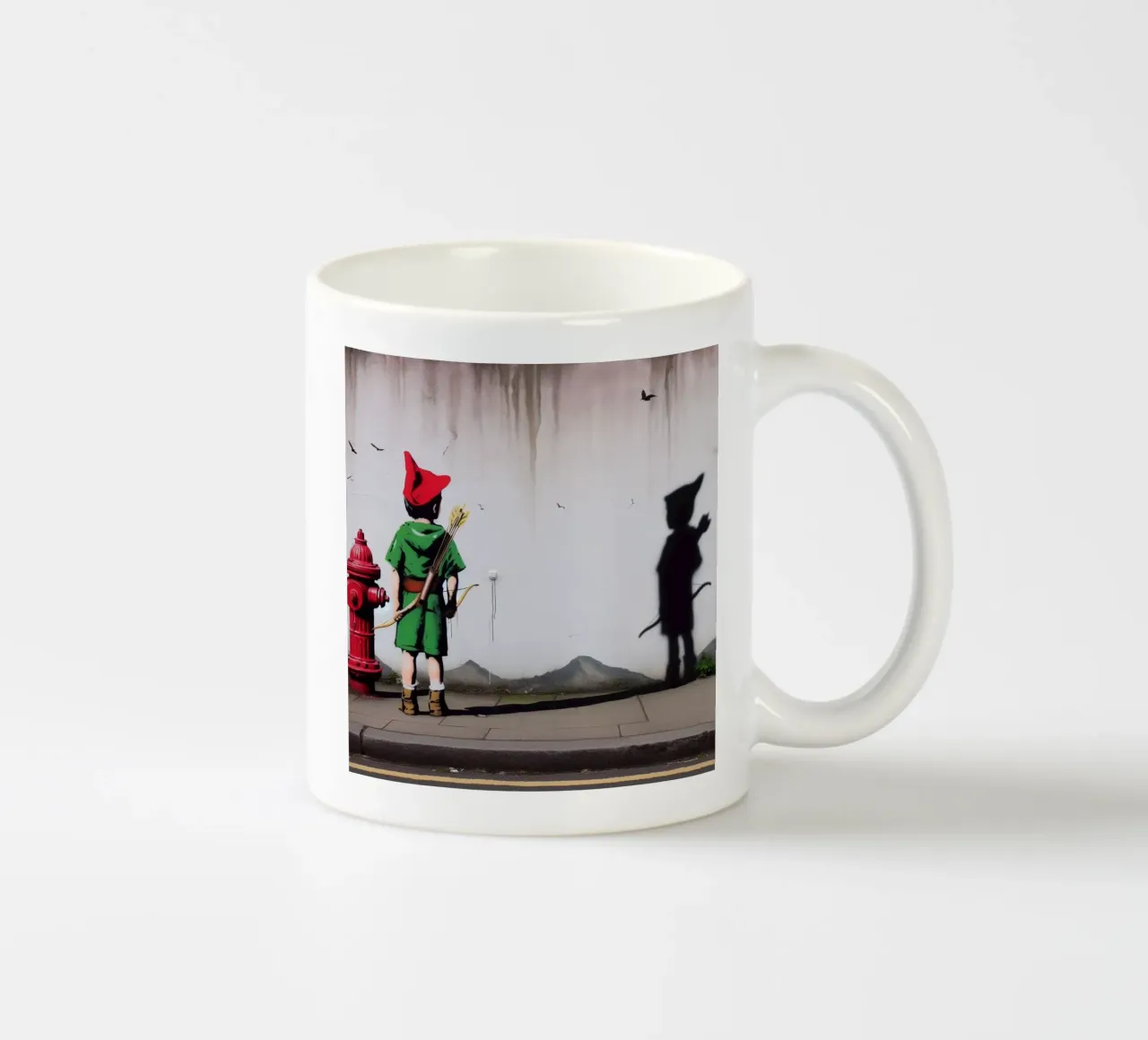 Robin Hood Stencil Art tazza in ceramica da mrZang