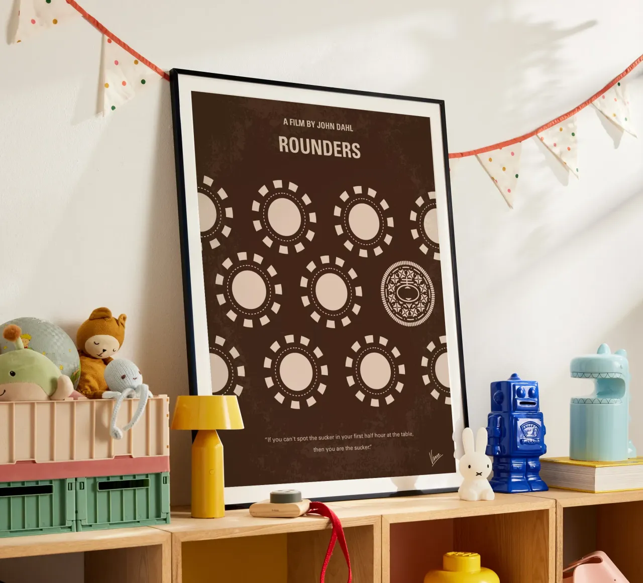 No503 My Rounders minimal movie poster carta hahnemühle da Chungkong