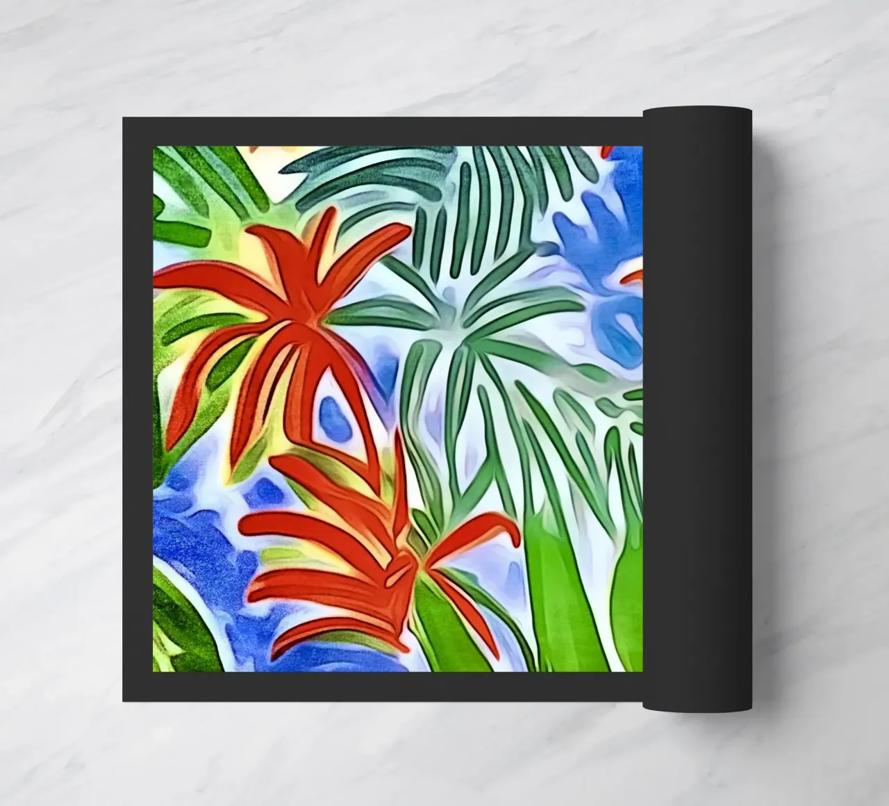 Fiori rossi zerbino da ZAMART