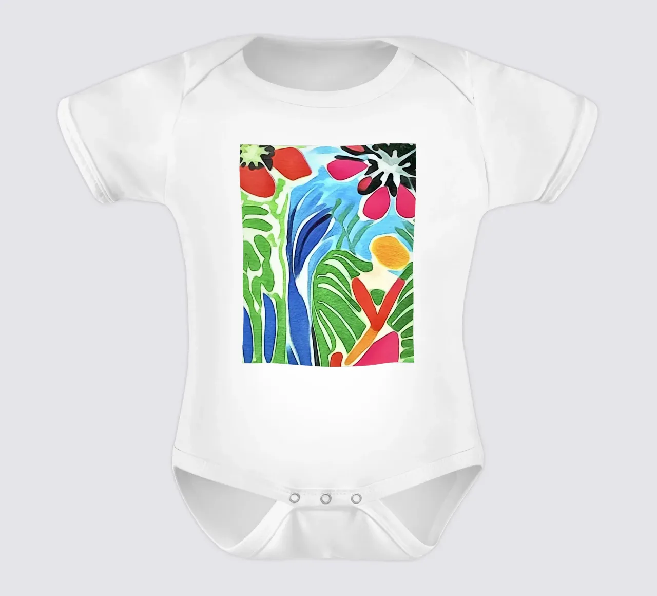 Im Blumengarten Kurzarm Babybody von ZAMART