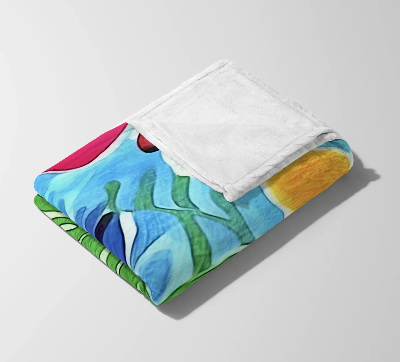 In the flower garden fleece blanket by ZAMART