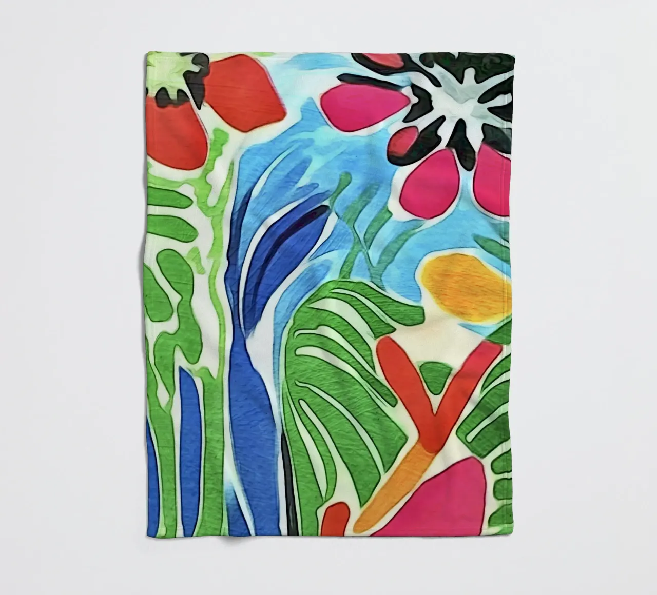 In the flower garden fleece blanket by ZAMART
