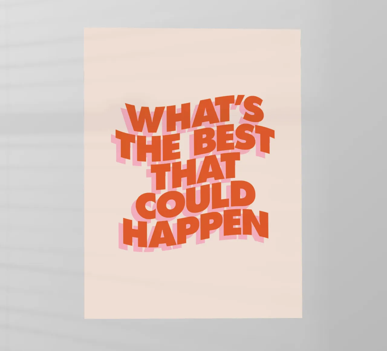 Il meglio che possa accadere Design tipografico pellicola backlit da THE MOTIVATED TYPE