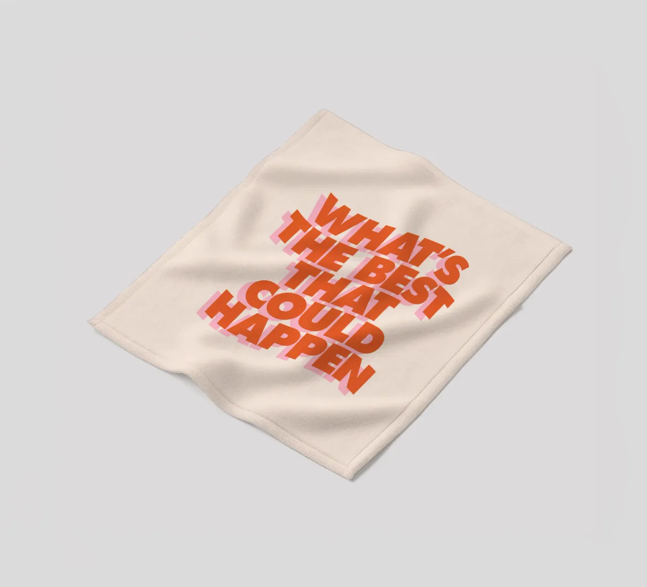 Il meglio che possa accadere Design tipografico coperta in pile da THE MOTIVATED TYPE