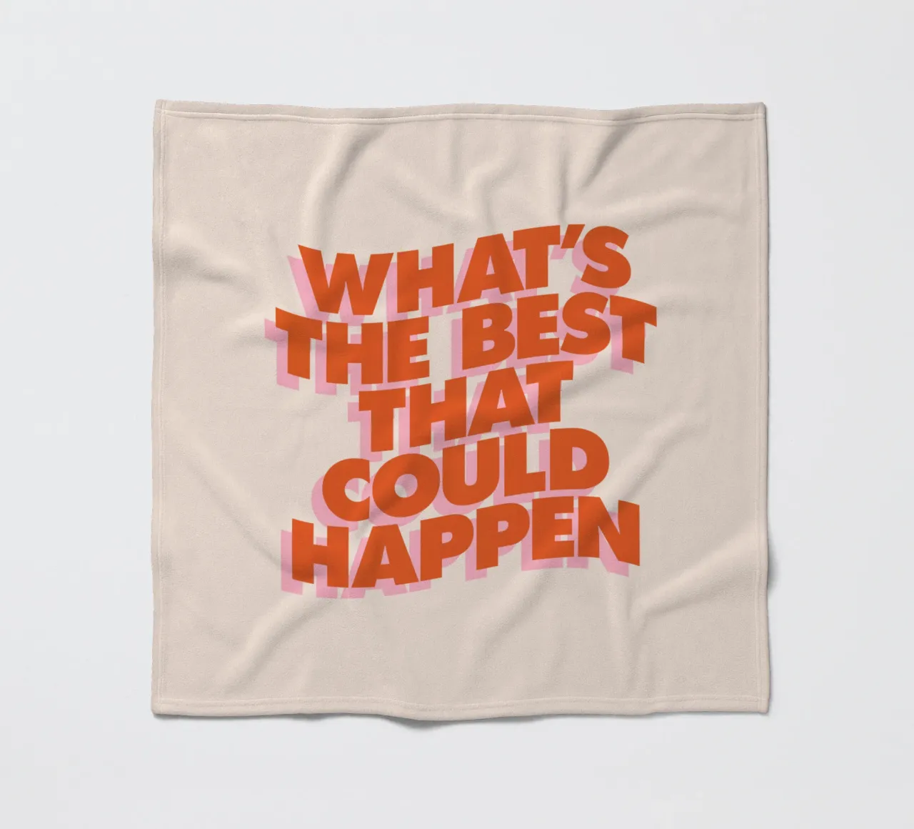 Il meglio che possa accadere Design tipografico coperta in pile da THE MOTIVATED TYPE