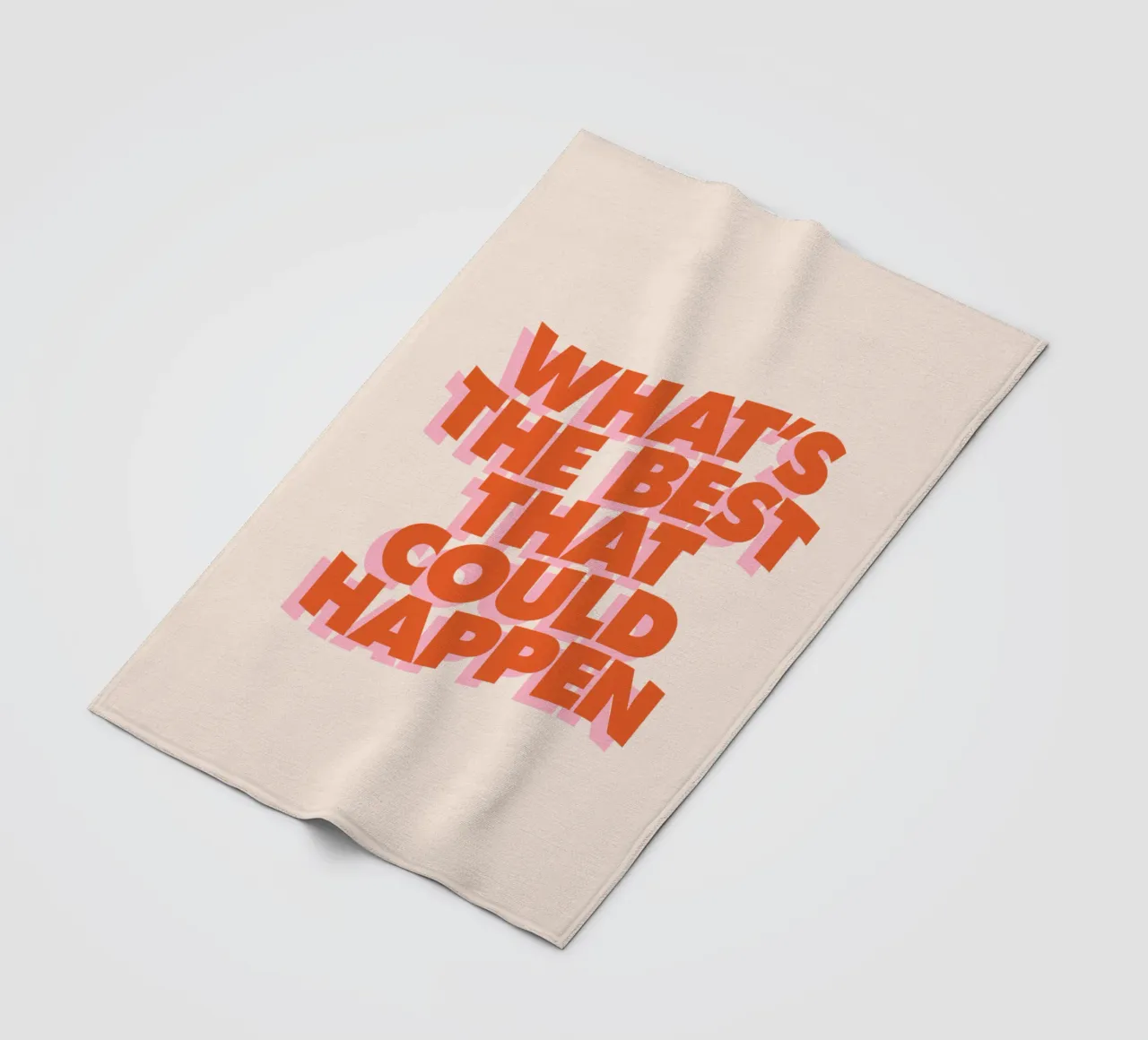 Il meglio che possa accadere Design tipografico coperta in pile da THE MOTIVATED TYPE