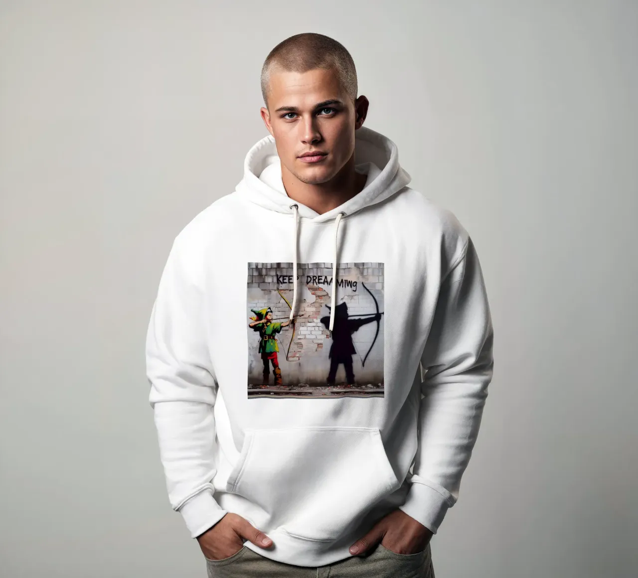 Robin Hood Grafitti felpa con cappuccio da mrZang