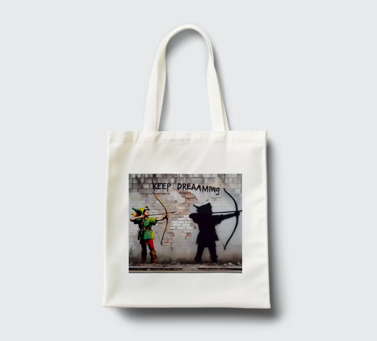 Robin Hood Grafitti borsa in juta da mrZang
