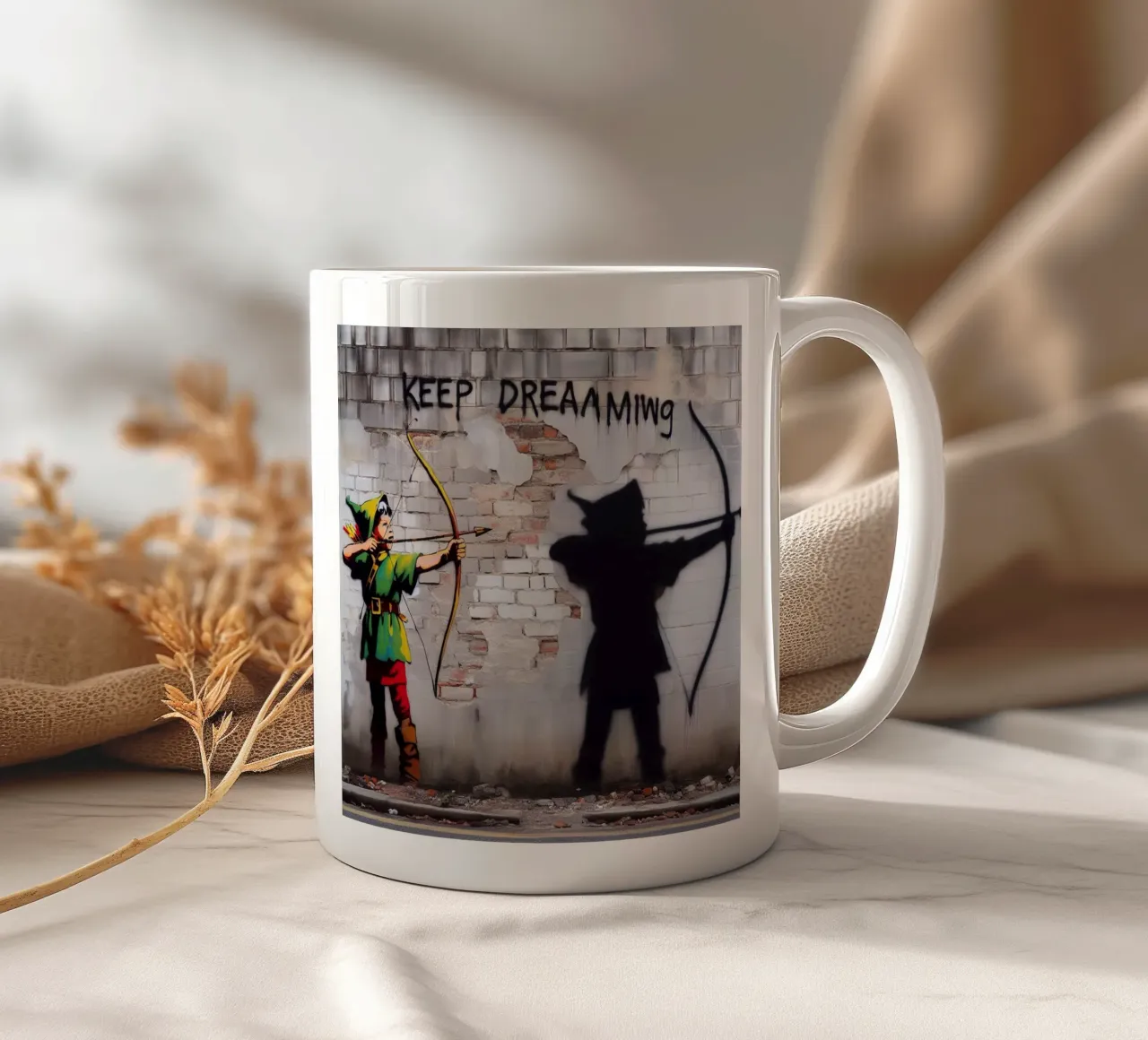 Robin Hood Grafitti tazza in ceramica da mrZang