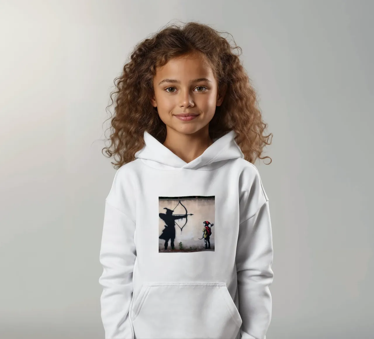 Robin Hood Stencils felpa bambino con cappuccio da mrZang