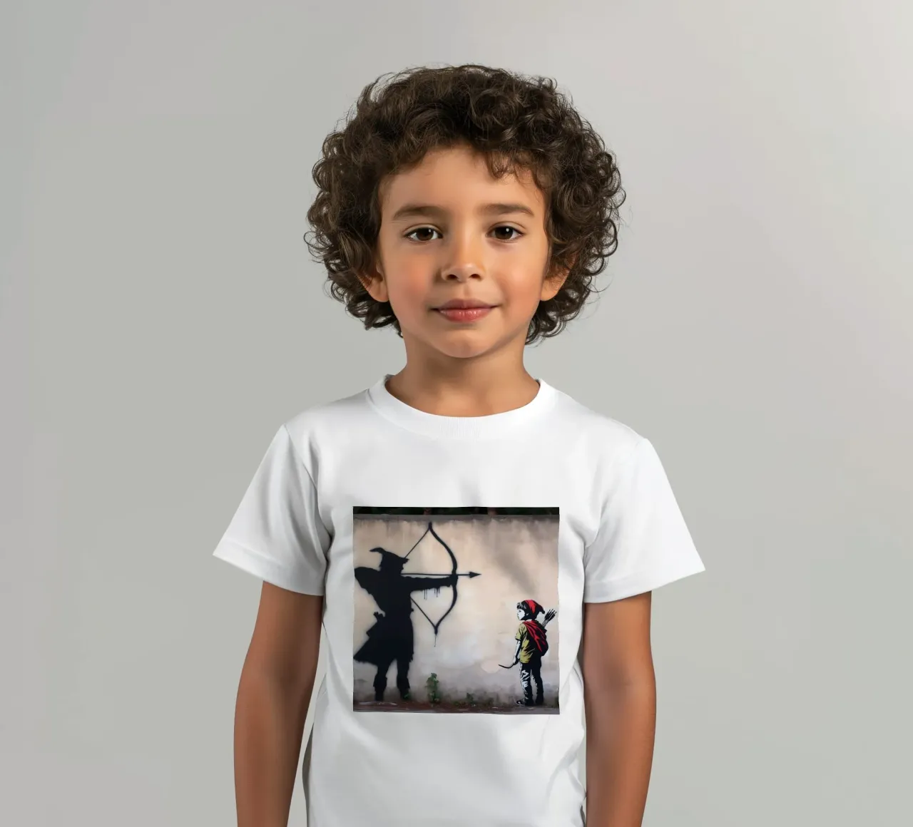Robin Hood Stencils t-shirt bambini da mrZang