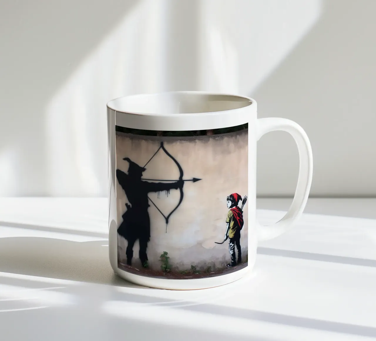 Robin Hood Stencils tazza in ceramica da mrZang