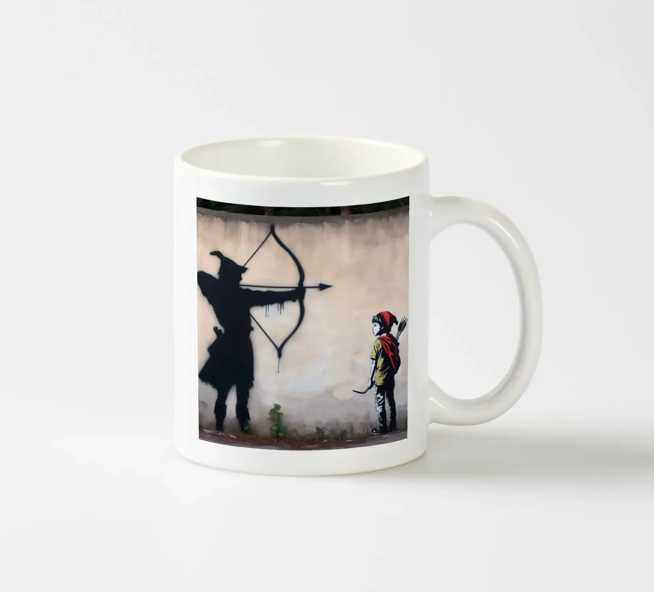 Robin Hood Stencils tazza in ceramica da mrZang
