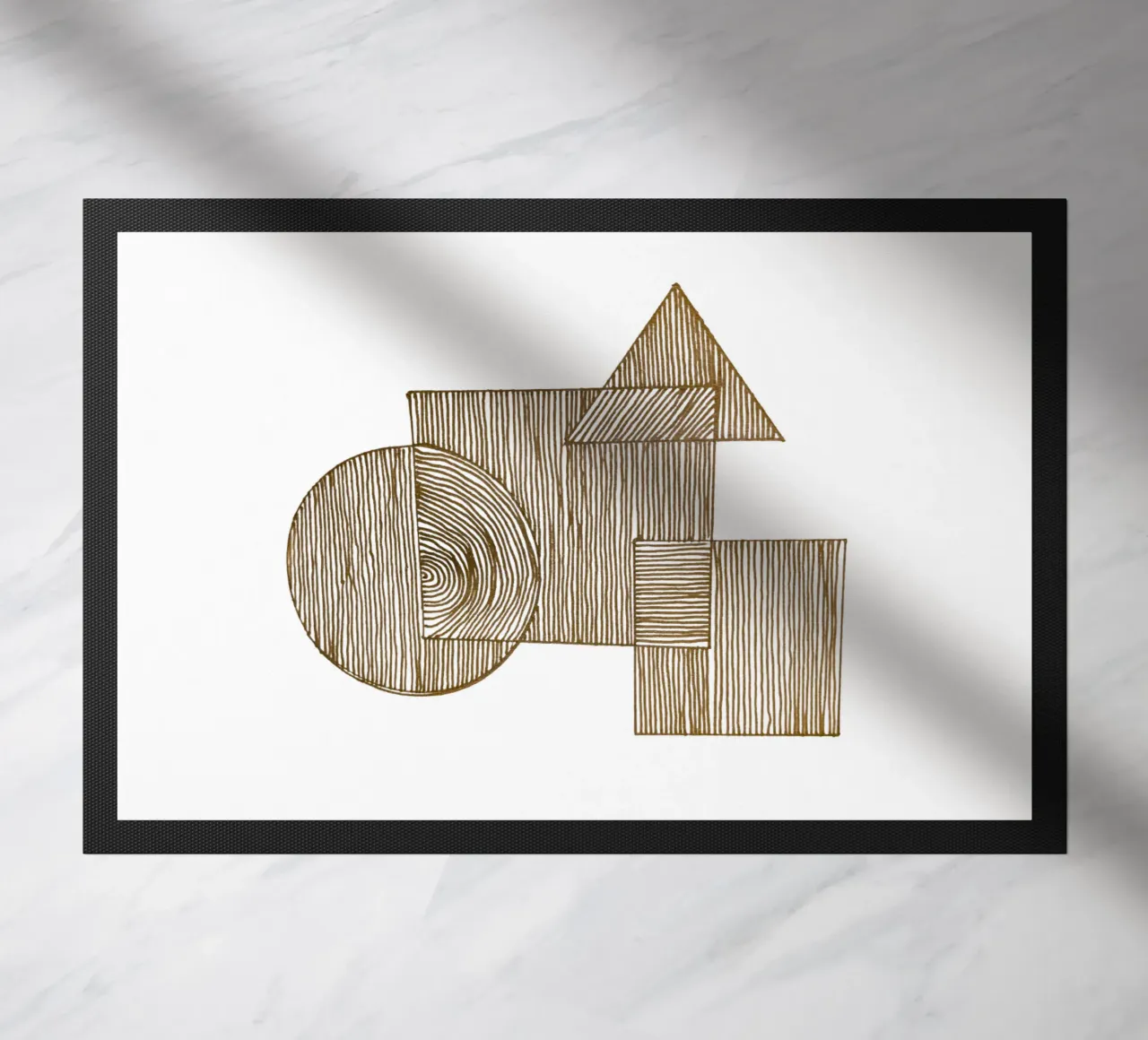 Geometric Lines deurmat van Pia