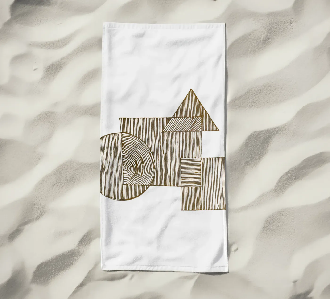 Geometric Lines serviette de plage de Pia