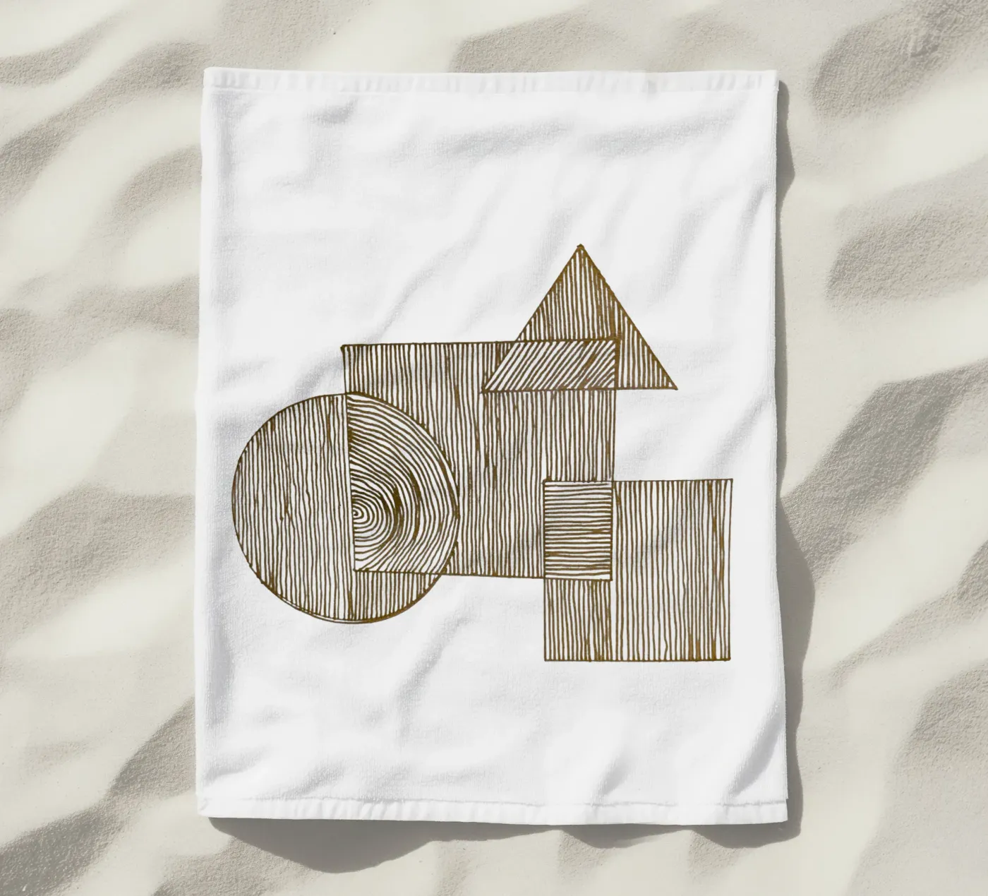 Geometric Lines serviette de plage de Pia