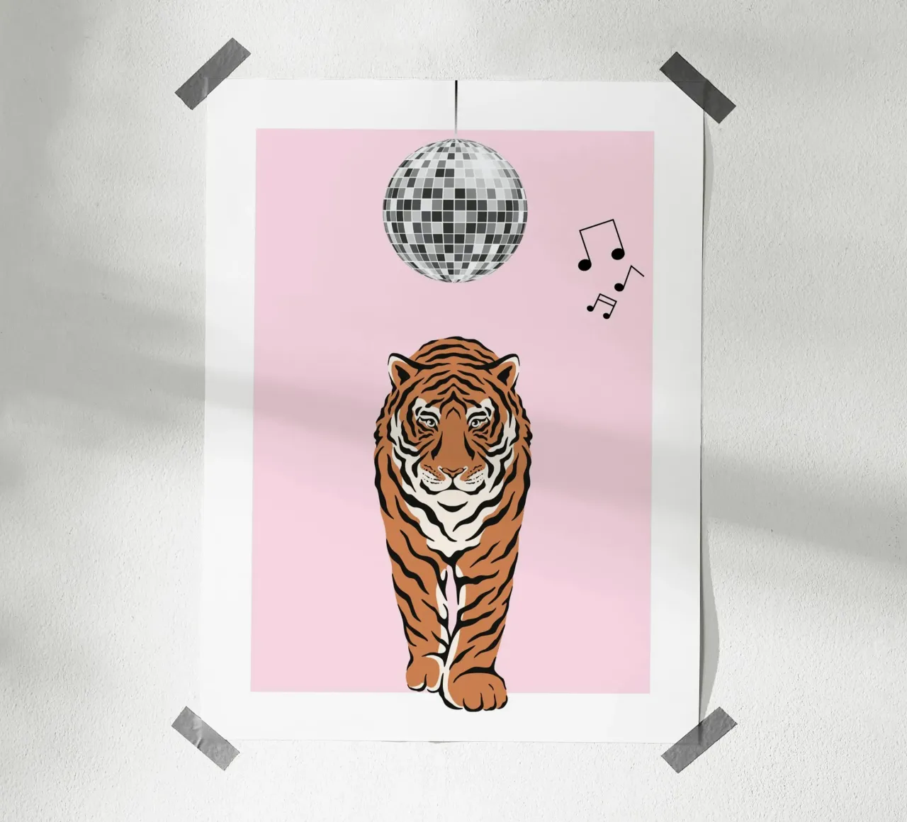 Disco Tiger poster da IamHomeDesigns