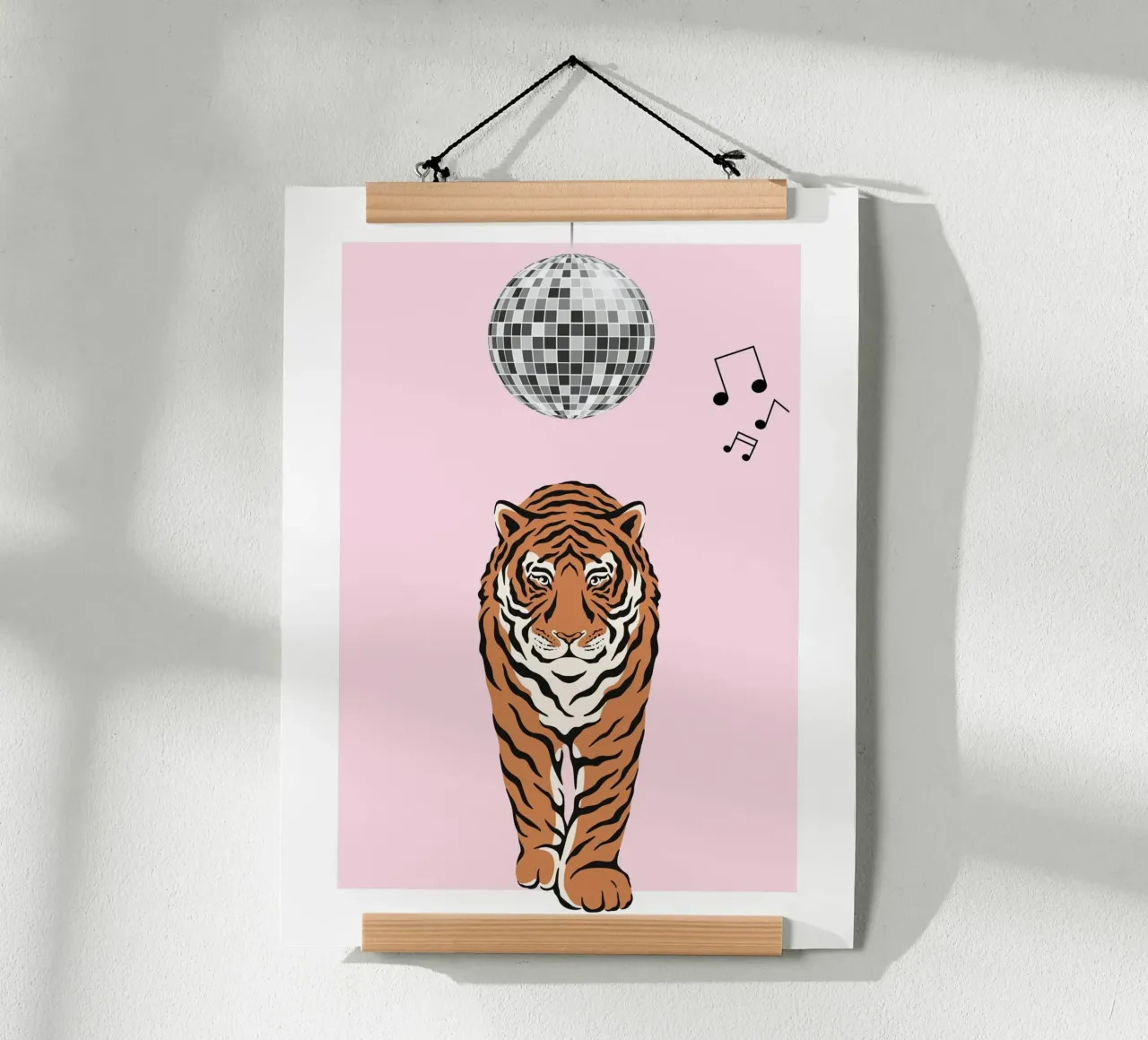 Disco Tiger poster da IamHomeDesigns