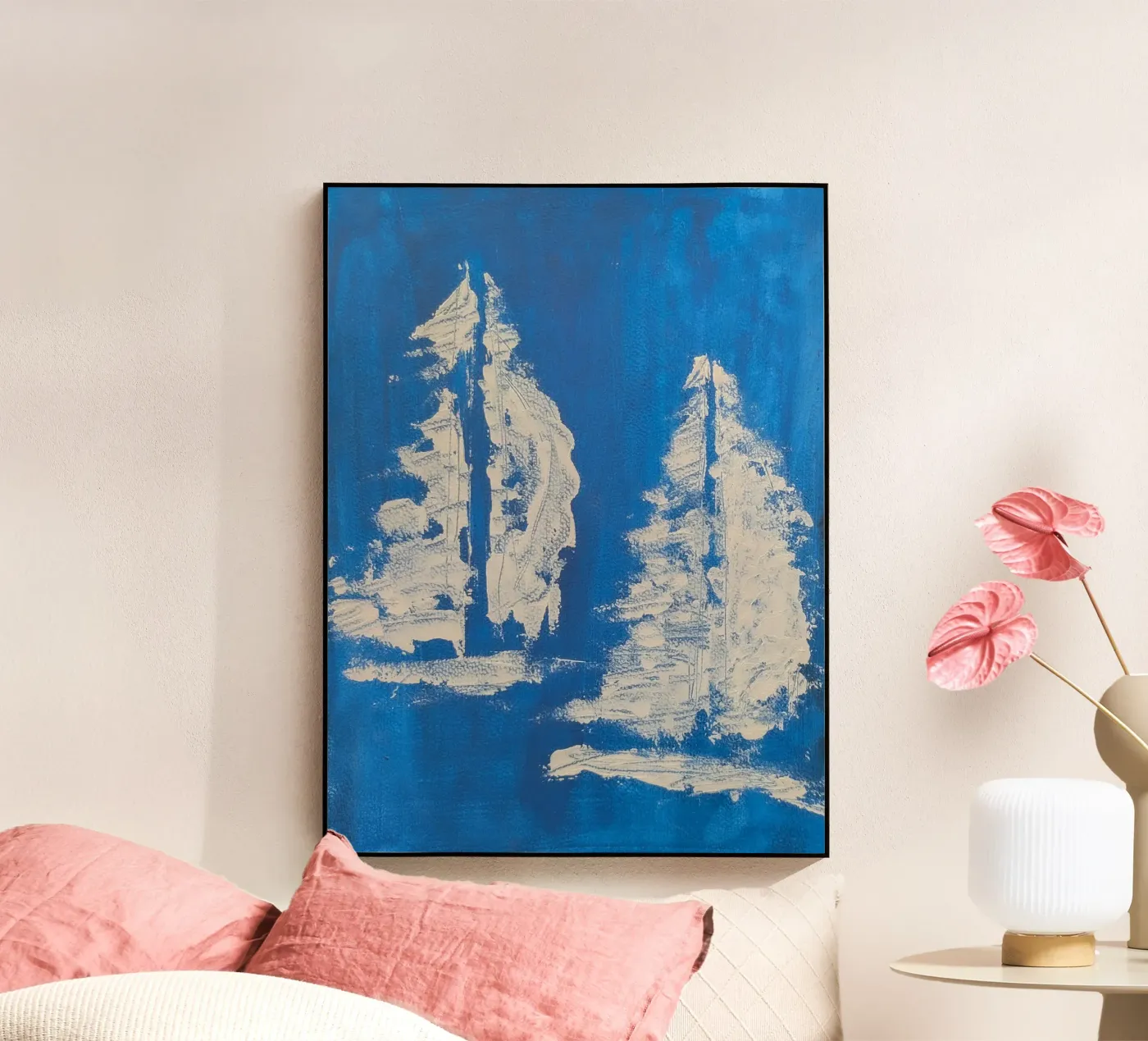 Two boats Acryl-Glas von Pia