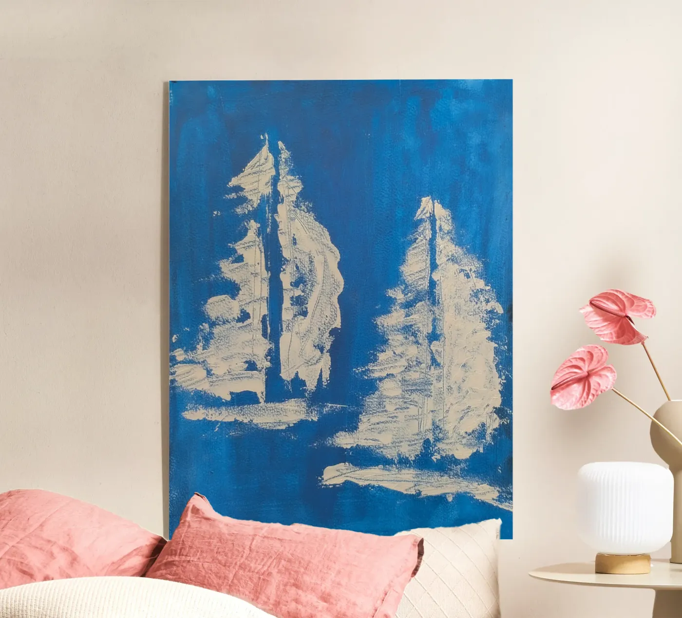 Two boats Acryl-Glas von Pia