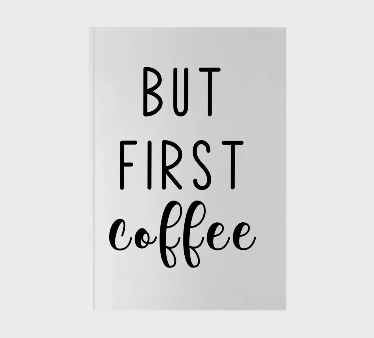 But First Coffee notebook by Shark Printables