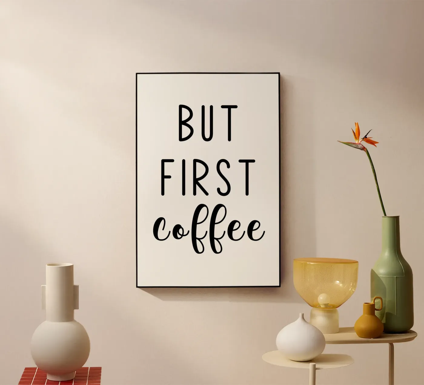 Mais d'abord le café plexiglas de Shark Printables