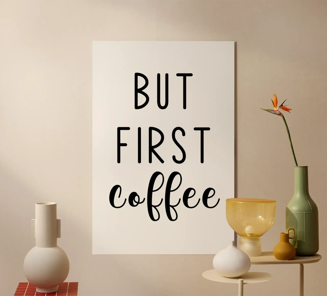 Ma prima il caffè plexiglass da Shark Printables