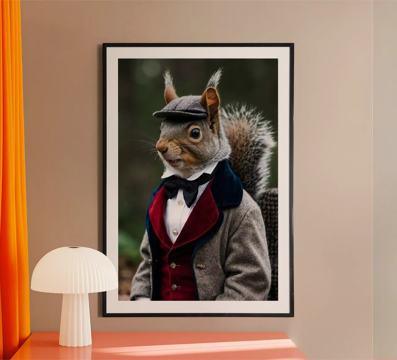 Herr Chester Nuttingham - Das bezaubernde Eichhörnchen-Porträt Poster von Beasts of Nobility