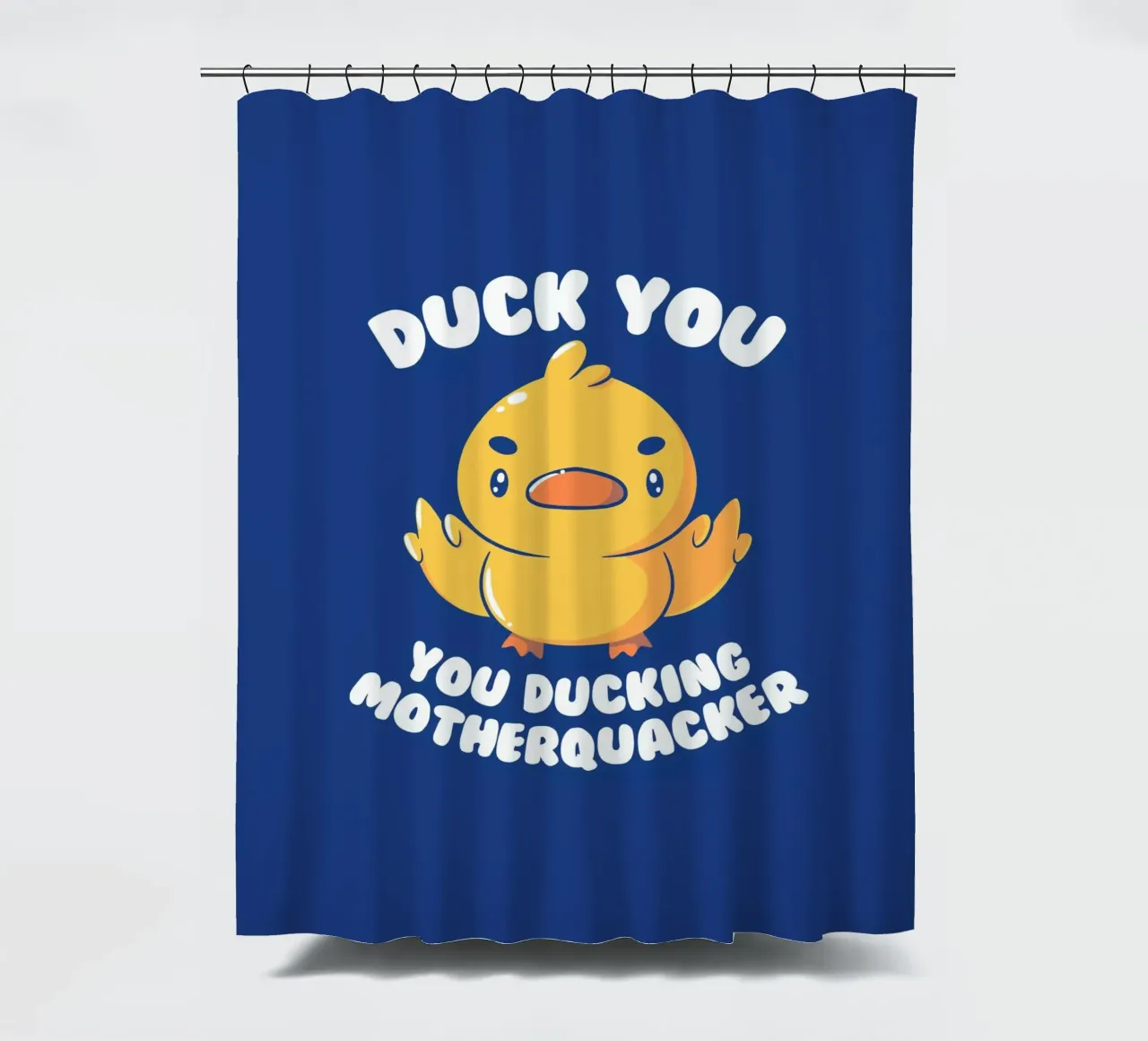 Duckender Motherquacker Duschvorhang von Tobe Fonseca