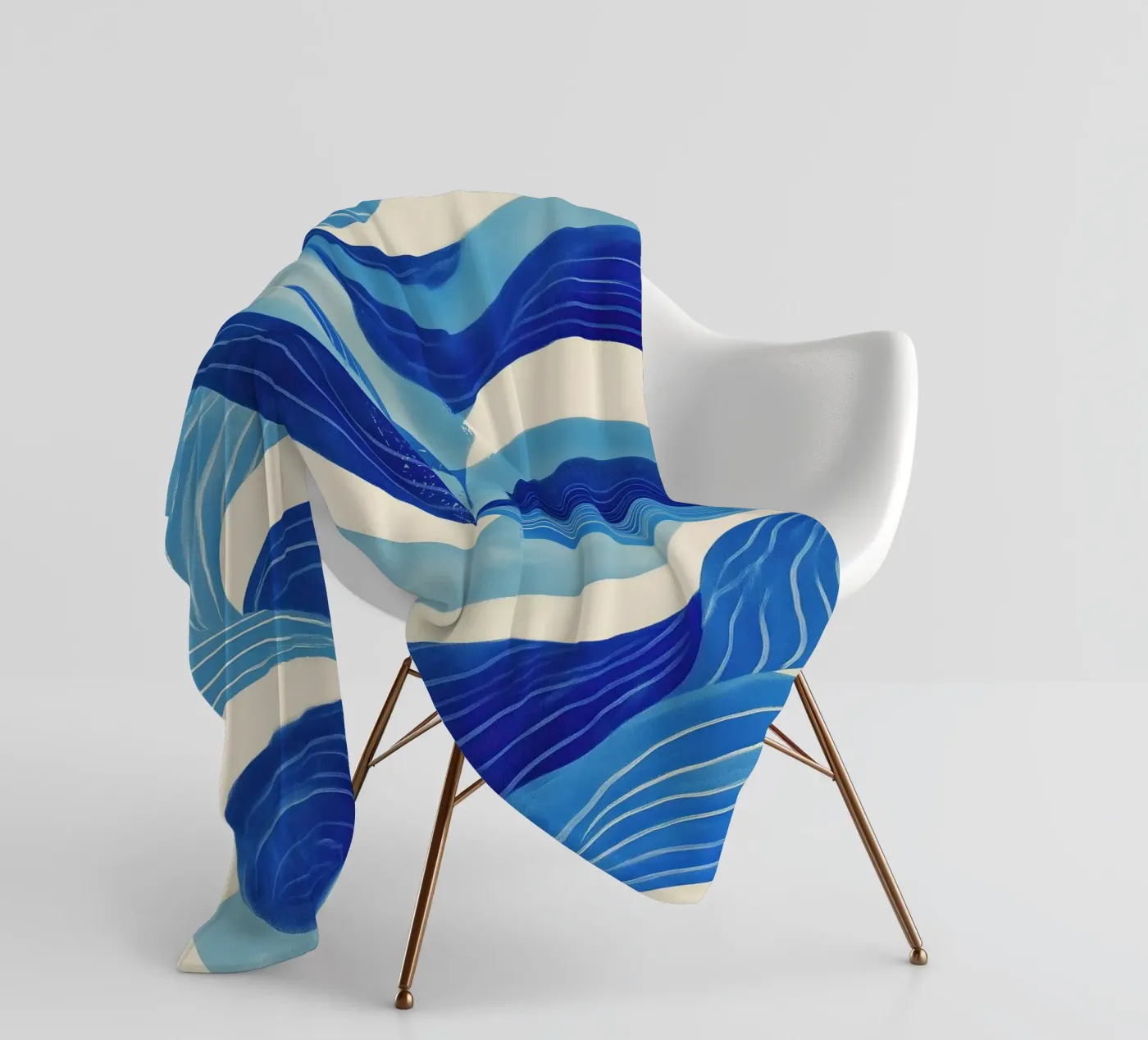 Tidal Memory fleece blanket by Luca