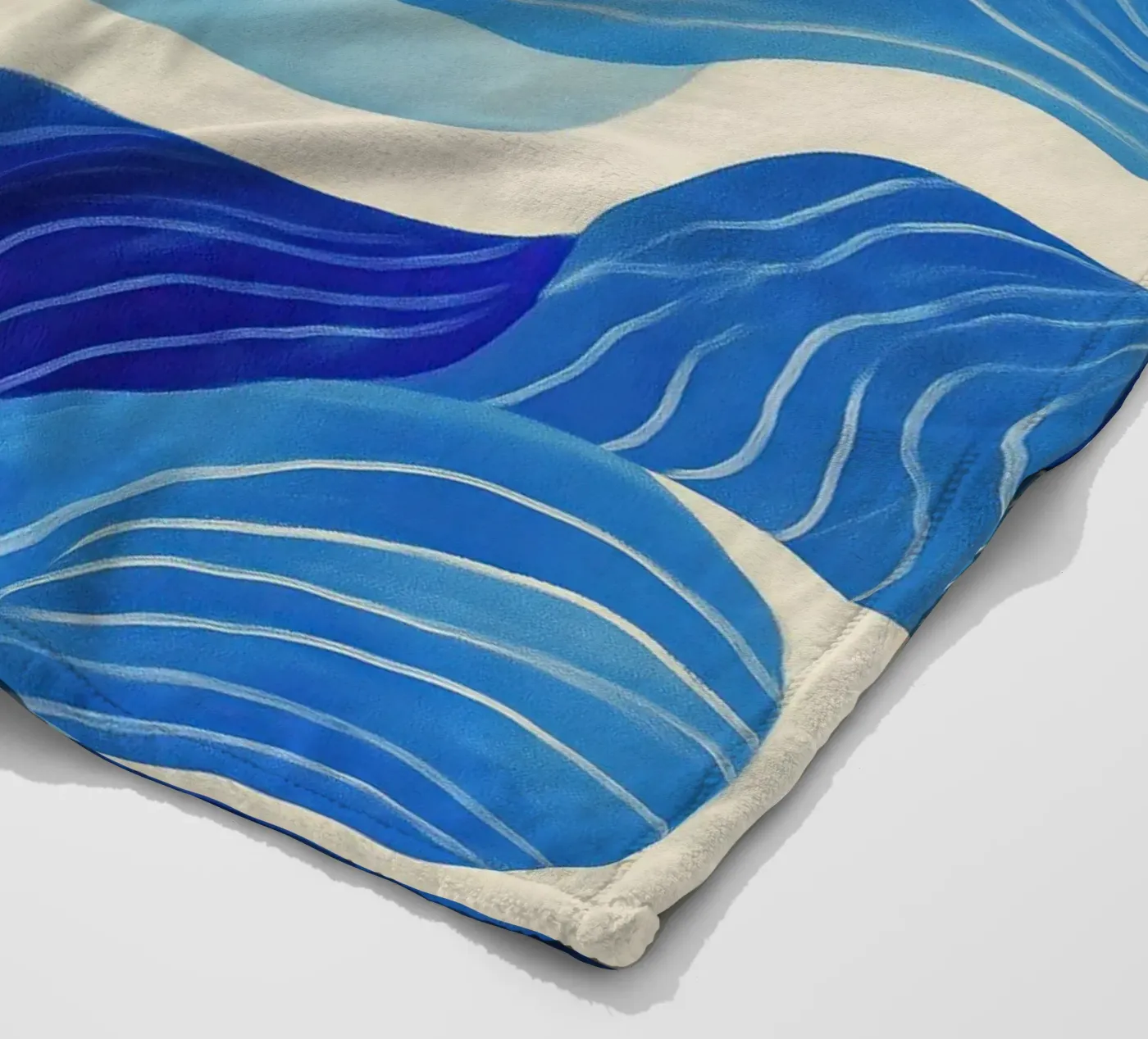 Tidal Memory fleece blanket by Luca