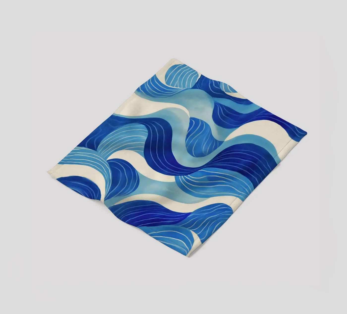 Tidal Memory fleece blanket by Luca