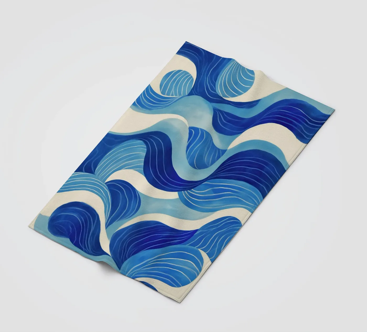 Tidal Memory fleece blanket by Luca