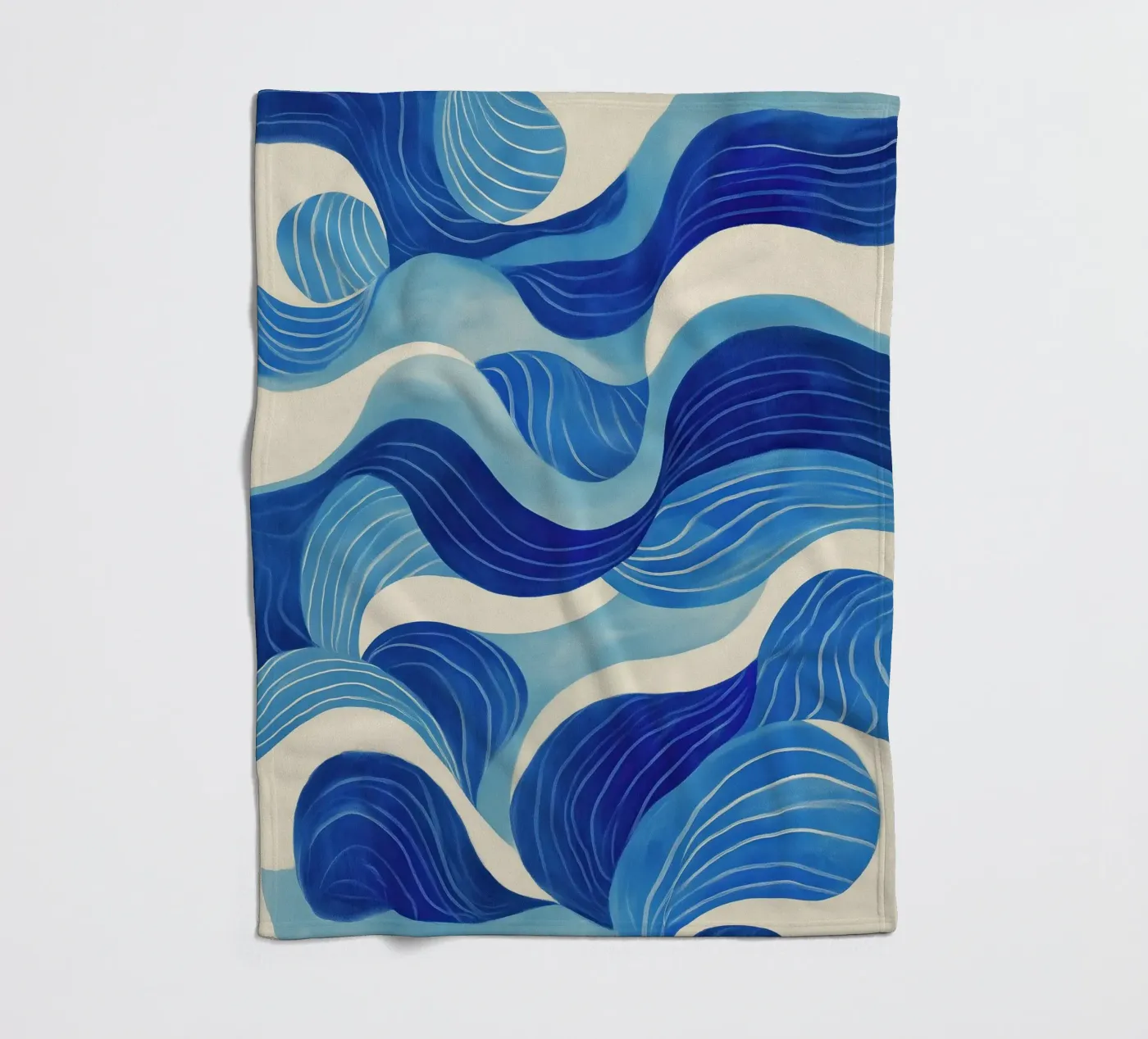 Tidal Memory fleece blanket by Luca