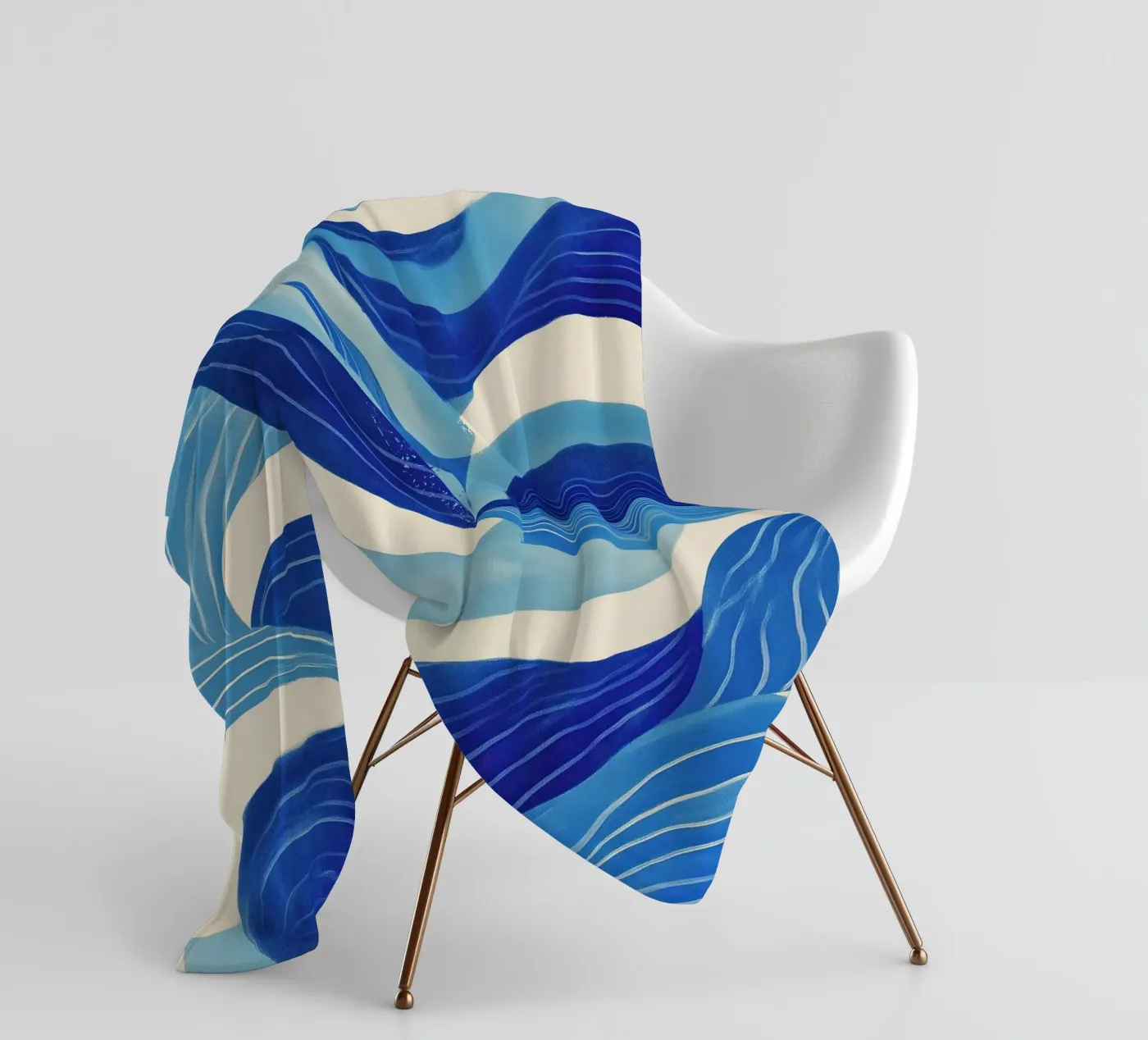 Tidal Memory fleece blanket by Luca