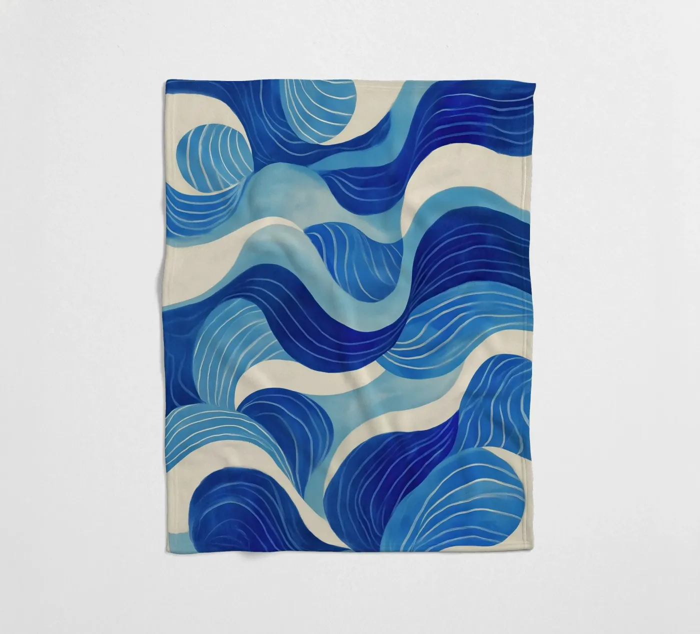 Tidal Memory fleece blanket by Luca