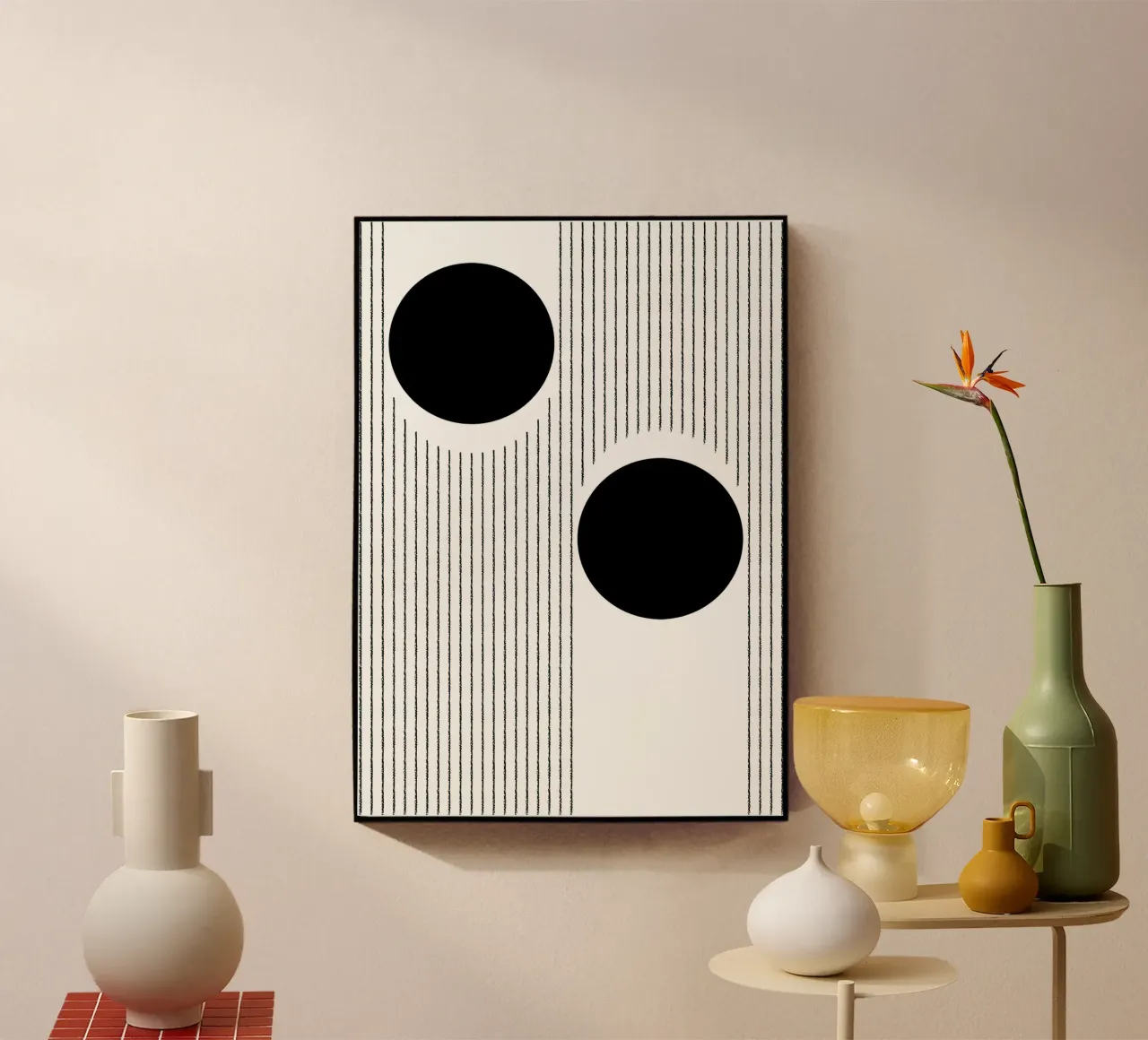 Cirkelvormige balans acryl van Sun Flower