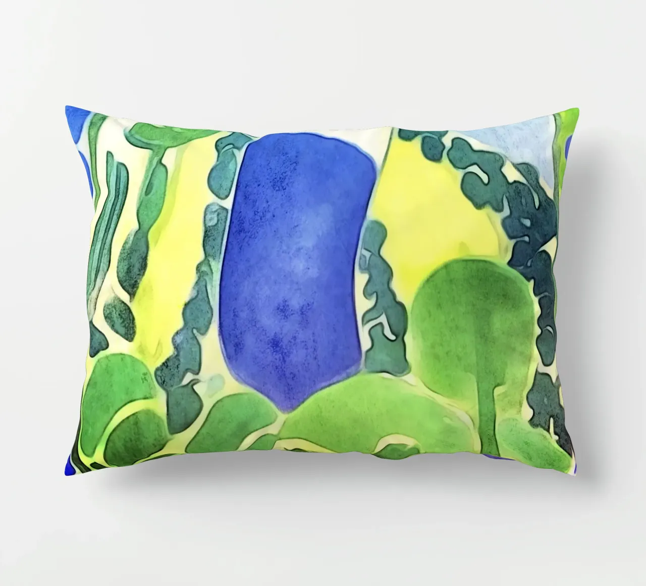 Donna in blu cuscino da ZAMART